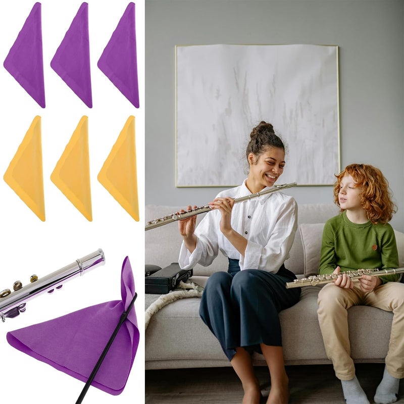REMAGIC Flute Cleaner Care Cleaning Kit, Flute Cleaning Rod and Clothes, Flute Cleaning Rod Cleaning Swabs, Flute Cleaning Kit with 6 Microfiber Cleaning Clothes, Musical Instruments Polishing and Cleaning - Image 5